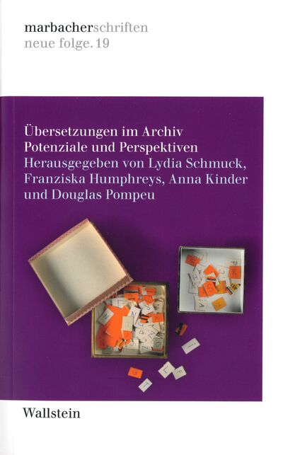 Marbacher Schriften. Neue Folge 19. Schachtel mit ausgeschnittenen Buchstaben zum Anagrammieren von Oskar Pastior. 